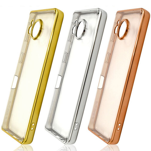 Rakuten - AQUOS sense7 plus A208SH スマホケース カバー アクオスセンス7 メタリック バンパー ソフト クリアケース ジャケット アクオスセンス 7 かわいい カバー 送料無料