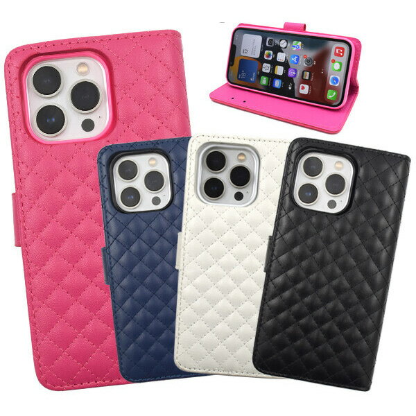 樂天商城 - iPhone 13 Pro ケース 手帳 キルティング レザーケース ポーチ スマホケース アイフォン13 pro 耐衝撃 アイフォン スタンド iPhone 13 プロ スマホケース スマホカバー おしゃれ かわいい カバー ケース カード収納 手帳型 薄型