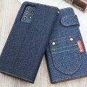 Galaxy A52 5G SC-53B スマホケース 手帳 ケース カバー docomo 手帳型 財布 スマホカバー シンプル おしゃれ かわいい ギャラクシー a52 sc-53b デニム ジーンズ デザイン スタンド