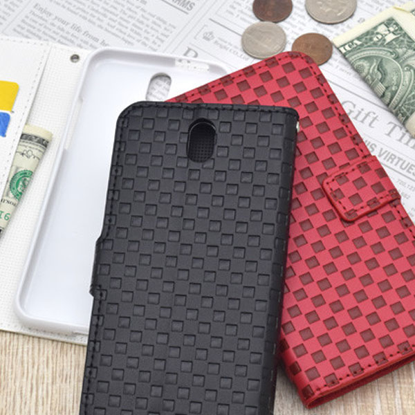 樂天商城 - Android One S1 アンドロイド One ワン S1 手帳型 ケース カバー 手帳 SHARP シンプル Y!mobile おしゃれ スマホケース スマホカバー カラーケースポーチ 市松模様