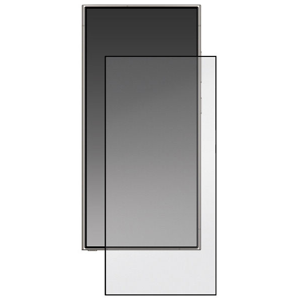 対応機種 Galaxy S24 Ultra SC-52E (docomo) Galaxy S24 Ultra SCG26 (au) Galaxy S24 Ultra (SIMフリー)　など 付属品 クリーナーシート 液晶画面全体を守る液晶保護ガラスフィルム。 スマートフォンのデザインを邪魔しないデザインでフィルムを貼っていることを感じさせません。 液晶画面部分のガラスはキズがつきにくく、透過率90％を超えた頑丈なガラスを使用。 手触りはなめらか。万が一のために飛散防止加工も施されているので、割れてしまっても破片が飛び散りません。 また自己吸着タイプで、画面全体に吸い付くようにぴたっとくっつきます。 画面とフィルムの間に生まれる隙間が少ないため、操作性を損なわずスマートフォンの画面を保護することができます。 間違えても貼りなおし可能です。 クリーナーシートも付属しています。