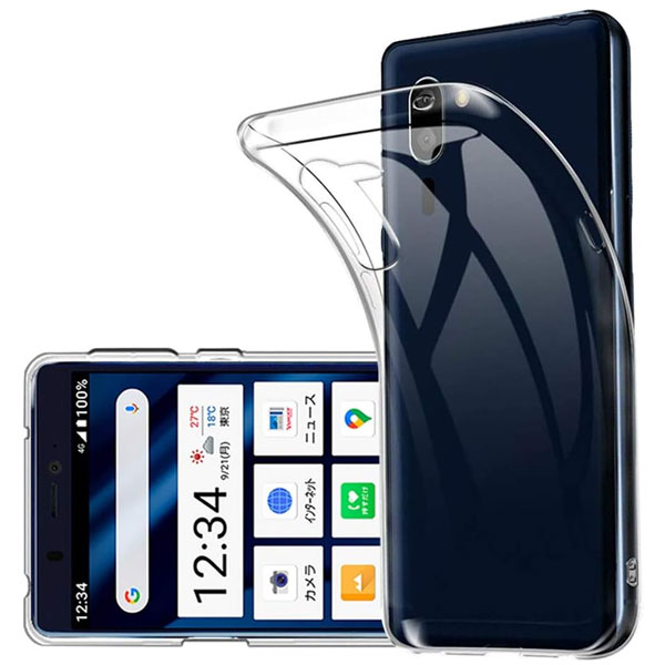 樂天商城 - シンプルスマホ5 ケース ソフトケース A001SH クリアケース シンプル スマホ 5 カバー おしゃれ 可愛い シンプル マイクロドット ソフトクリアケース スマホケース 耐衝撃 シンプルスマホ5/A001SH