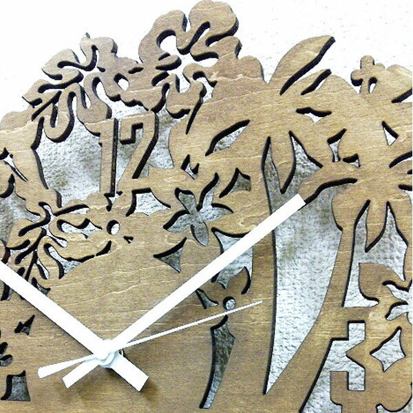 時計 おしゃれ シルエットクロック かわいい 北欧テイスト インテリアクロック ギフト デザインウォールクロック アンティーク デザイナーズクロック 壁掛け 掛け時計 カフェ 店舗 ウォールクロック 贈り物 ハワイ ハワイアン