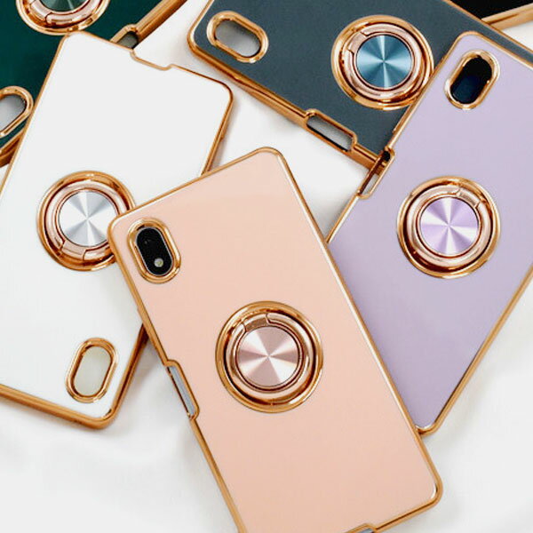 樂天商城 - Xperia Ace III スマホリング付 メタリックバンパー ケース ソフトケース カバー 耐衝撃 SO-53C SOG08 ケース エクスペリア エース 3 docomo au softbank おしゃれ スマホケース スマホカバー シンプル リング tpu スマホリング ソフトケース