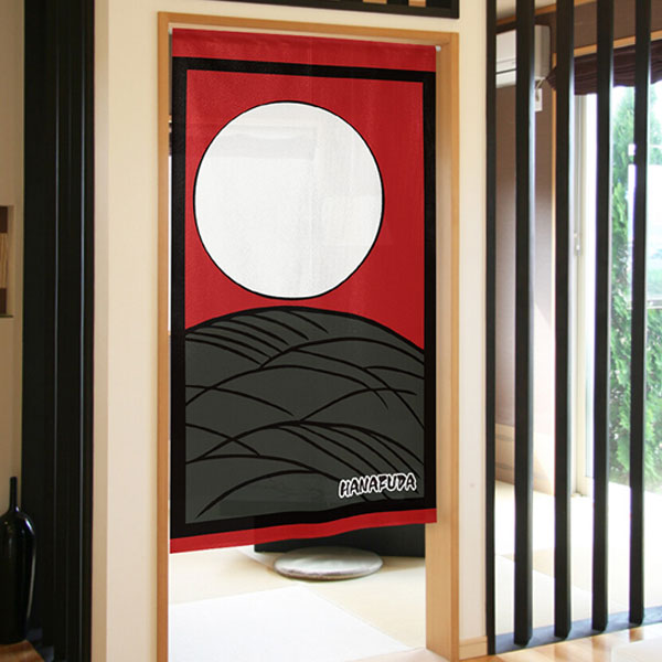 のれん 花札 芒 テーブルゲーム 暖簾 目隠し 85X150cm カウンターのれん タペストリー ポスター 店舗 ..