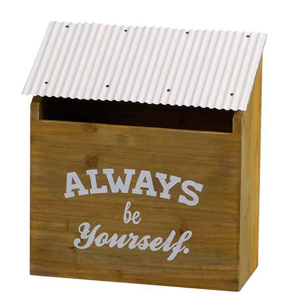 樂天商城 - ポスト 郵便受け ポスト 郵便ポスト ガーデンインテリアシリーズ 郵便受け 置き型ポスト 郵便ポスト トタン ポストボックス アンティーク調仕上げ