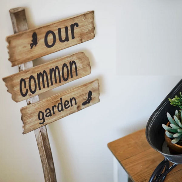 樂天商城 - ガーデニング 木製看板 アートパネル ガーデン用 グッズ ウッドボード サインボード インテリア 西海岸風 ボード ノスタルジック 木製アンティーク風サインボード おしゃれ 店舗 カフェ カントリー 植物スペース