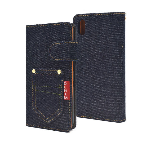 樂天商城 - Android One S4ケース 手帳型 One S4 DIGNO J 704KC カバー Android One S4 おしゃれ アンドロイド 手帳 おもしろ ワイモバイル ディグノジェイ ソフトバンク KYOCERA 京セラ デニムデザイン スタンドケース