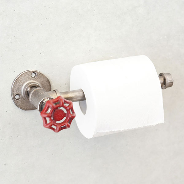 トイレットペーパーホルダー カバー おしゃれ インダストリアル メタル トイレ ペーパーホルダー シングル 水道管 トイレットペーパー ホルダー シンプル 収納 お手洗い トイレットペーパーホルダー インダストリアルメタル