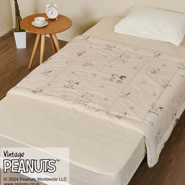 西川 ハーフケット スヌーピー ピーナッツ PEANUTS ハーフサイズ タオル地 お昼寝サイズ 洗濯機OK プレゼント 贈り物 ギフト