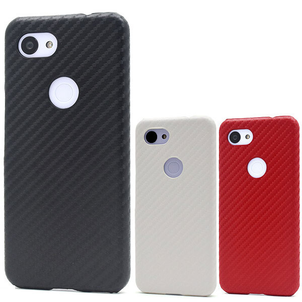 Rakuten - Google Pixel 3a カーボンデザインケース シンプル カバー 無地 docomo SoftBank Pixel3A グーグルピクセルスリーa ピクセル ハードケース スマホケース スマホカバー ソフトケース