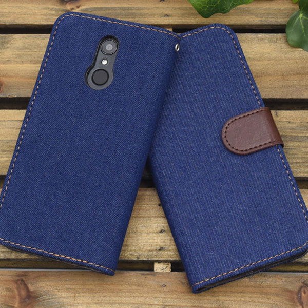 Rakuten - LG style L-03K 手帳型 ケース カバー シンプル おしゃれ 衝撃吸収 保護 エルジースタイル 手帳 デニムデザイン