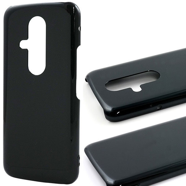 樂天商城 - らくらくスマートフォン F-53E ケース カバー ハードケース F53E らくらくフォン らくらくフォン f-53e ケース カバー 黒 ブラック 送料無料 シンプル ストラップホール付き