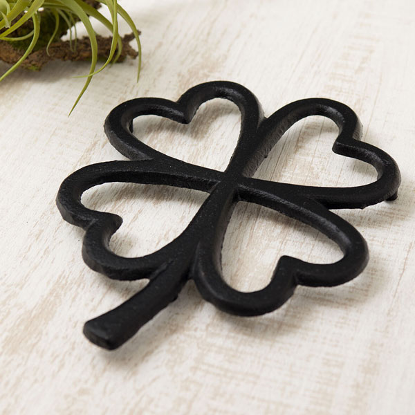 トリベット 鍋敷き アイアン リーフ クローバー ポットスタンド クラシック プランターベース 鋳物 キッチン用品 キッチン雑貨 食器 テーブルウェア コベントアイアン