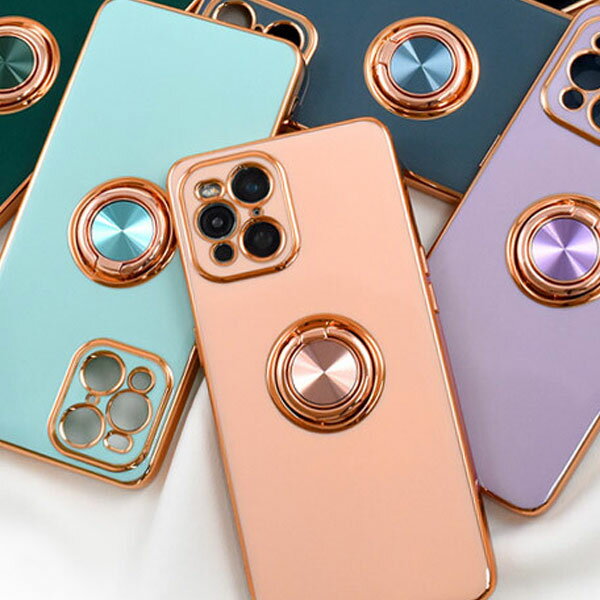 樂天商城 - OPPO Find X3 Pro スマホリング付 メタリック バンパー ソフトケース OPG03 スマホリング ソフトカバー ケース スマホ カバー ソフト おしゃれ かわいい スマホケース スマホカバー 透明 薄型 オッポ au SIMフリー