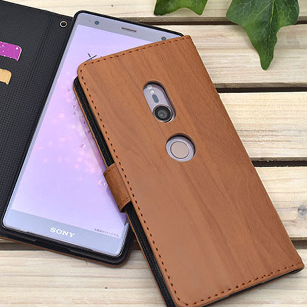 樂天商城 - Xperia XZ2 SO-03K SOV37 702SO 手帳型 ウッドデザイン 木目調 手帳型ケース スタンドケース スマホケース エクスペリア スマホカバー xz2 手帳 おしゃれ