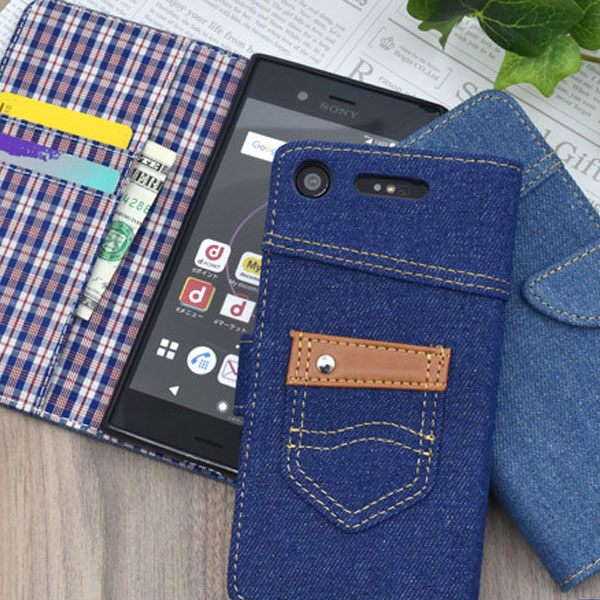 樂天商城 - Xperia XZ1 SO-01K/SOV36/701SO 手帳型 ケース カバー スマホケース おしゃれ エクスペリア xz1 手帳型 手帳ケース xperia xz1 so-01k sov36 701so デニム デザインケース　スタンドケース