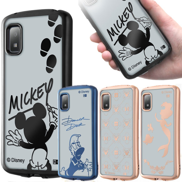 樂天商城 - AQUOS wish3 ケース ディズニー ハイブリッド カバー ミッキー スマホケース ディズニー ドナルドダック ミニーマウス アリエル カバー ミッキーマウス aquoswish3 アクオス ウィッシュ スマホ SH-53D A302SH おすすめ ソフトバンク 楽天モバイル Y!mobile 衝撃吸収