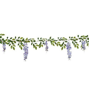 造花 藤 ガーランド 5 全長180cm FLGA1700 パープル インテリア フジ 人工観葉植物 フェイクグリーン 壁掛け 初夏の花