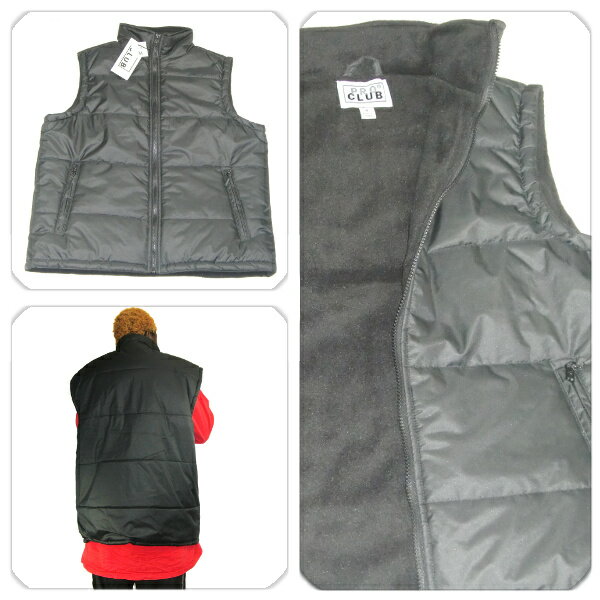 [全2色]PRO CLUB BUBBLE VEST　(プロクラブ) バーブル ベスト Pro club 無地ベストメンズ　(S〜2XL) 　3XL〜7XLもございます　メンズ 大きいサイズ ジャンパー LL 2L 3L 4L 5L 7L