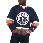 EDMONTON OILERS (エドモントンオイラース) replica アイスホッケーシャツ 【TEAM JERSEY】hockey jersey　アイスホッケー　ゲームシャツ 大きいサイズメンズ　メンズ大きいTシャツ　ヒップホップ衣装　ダンス　衣装　ジャージ