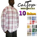 【あす楽】CalTop チェック柄 L/Sシャツ カルトップ 【全10色】チェックシャツ キャルトップ シャツ カルトップ 長袖 チェックシャツ メキシカン チカーノ ギャング ローライダー メンズ 大きいサイズ シャツ LL 2L 3L 4L 5L6L7L8L9L10L11L12