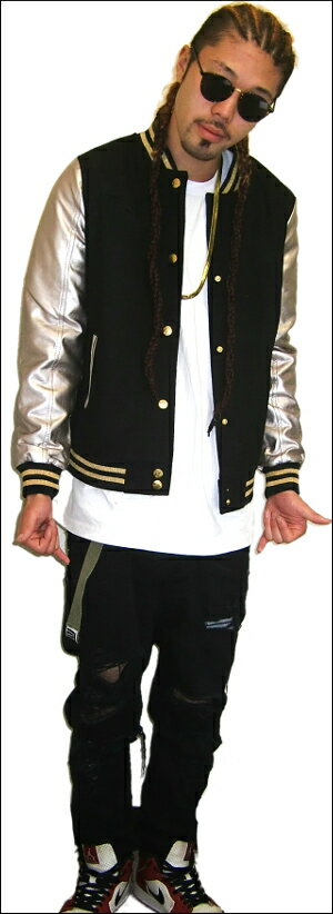 SPORTIER VARSITY JACKET スタジアムジャケットウール×フェイクレザースタジアムジャケットベーズボールジャケットススカジャン ジャンパー ヒップホップ　ストリートジャケット　ダンス衣装 スタジャン S M L LL 2L 3L 3