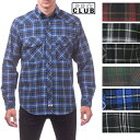 【151】PRO CLUB (プロクラブ) 【3XL〜7XL】Men's L/S Flannel Button Shirt【全5色】【フラネルシャツ]チェック柄 L/Sシャツ PROCLUB 長袖(ロングスリーブ) ボタンシャツ 大きいサイズ メンズ ネルシャツ ストリート系　ヒップホップ　作業着LL 2L 3L 4L 5L