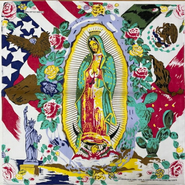 GUADA GUADALUPE DOUBLE SIDED BANDANA ޥꥢ͡ᥭΡ饤󥰡󥹰ǥ쥷󡡥饦ɡåѡ󥹡ȥ꡼ȡҥåץۥåװ˽