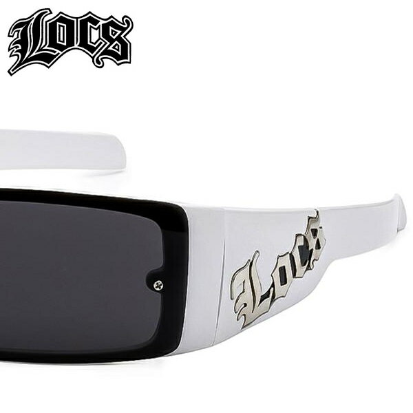 (8LOC9063-WHT)Locs,s Shade All White Frames Men's Sunglasses OGサングラス【ロックス】【LOS ANGELES US DESIGN メキシカン/チカーノ/BKスタイル】サンシェードロス　アンゼルス　LA ギャングスター ホミー　ヒップホップ　ストリート メンズ　サングラス