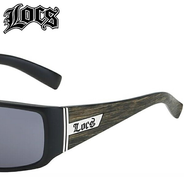 (91133) Locs Wood OG Locs Men's Sunglasses OGサングラス【ロックス】ウッドデザインサングラス【LOS ANGELES US DESIGN メキシカン/チカーノ/BKスタイル】サンシェードロス アンゼルス LA ギャングスター ホミー ヒップホップ ストリート サングラス
