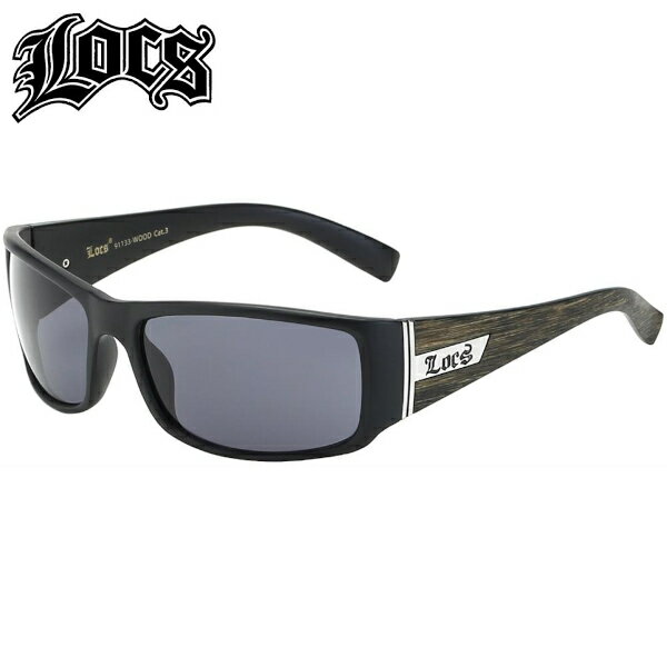 (91133) Locs Wood OG Locs Men's Sunglasses OGサングラス【ロックス】ウッドデザインサングラス【LOS ANGELES US DESIGN メキシカン/チカーノ/BKスタイル】サンシェードロス　アンゼルス　LA ギャングスター ホミー　ヒップホップ　ストリート 　サングラス