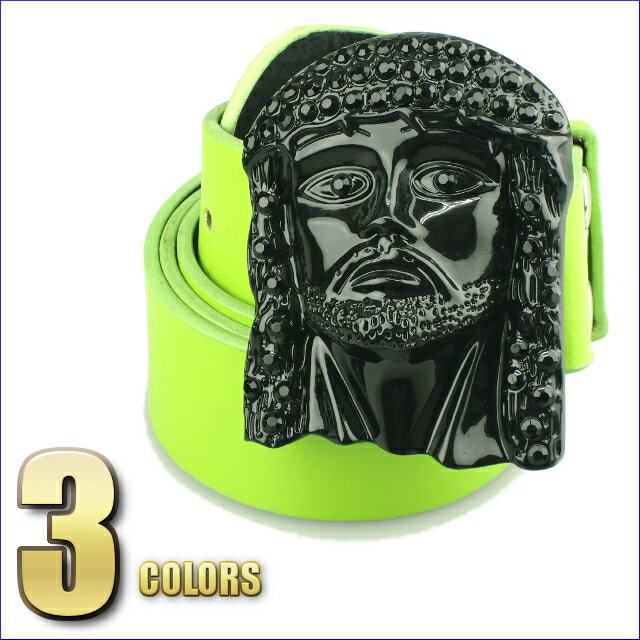 JESUS HEAD ZIRCONIA BUCKLE 【ジルコニア付きロゴバックル】