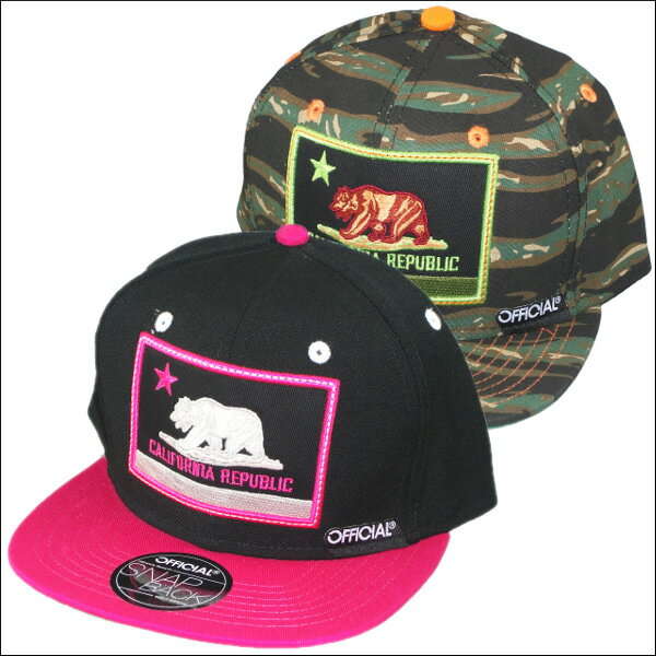 [全2色]OFFICIAL [オフィシャル] スナップバックキャップ（CALIFORNIA REPUBLIC SNAP BACK CAP）