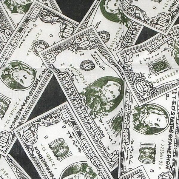 AMERICAN DOLLAR EXCLUSIVE BANDANA アメリカンドル　USドル　ベンジャミン　ダンス衣装　デコレション　ヒップホップ衣装　男女兼用　お金　ドル柄