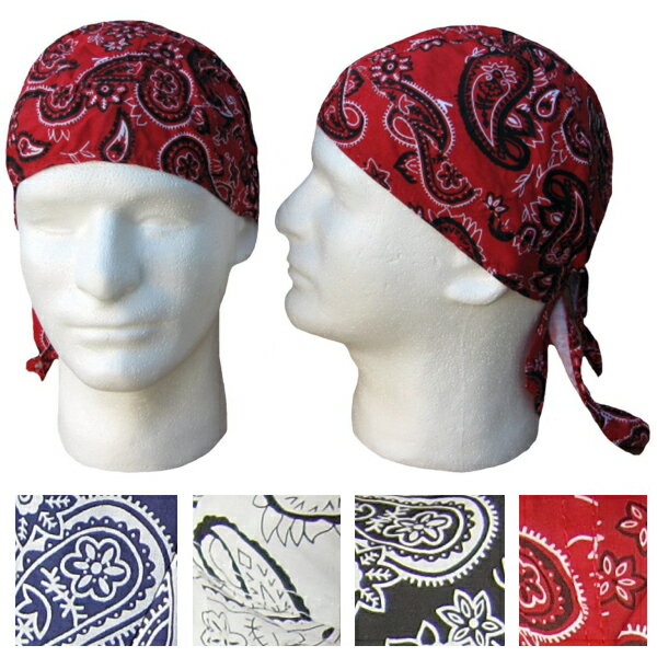 大きめのPAISLEY DU-RAG　ペイズリー柄　(ドゥーラグ）ドーラグ　ペイスリー　ペーズリー　ペイズリードゥーラグ　ドゥーラグ　メール便可能！