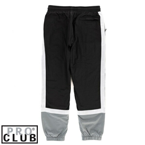 【11PC0509】PRO CLUB　SYMMETRY TRACK PANT(プロクラブ) ナイロン ロング パンツトラックパンツ　スポーツウエアーヒップホップ衣装　ダンス　衣装【S〜3XL】　Pro club PROCLUBナイロンパンツ　シャカシャカパンツ メンズ 大きいサイズ LL 2L 3L 4L 5L 7L 3