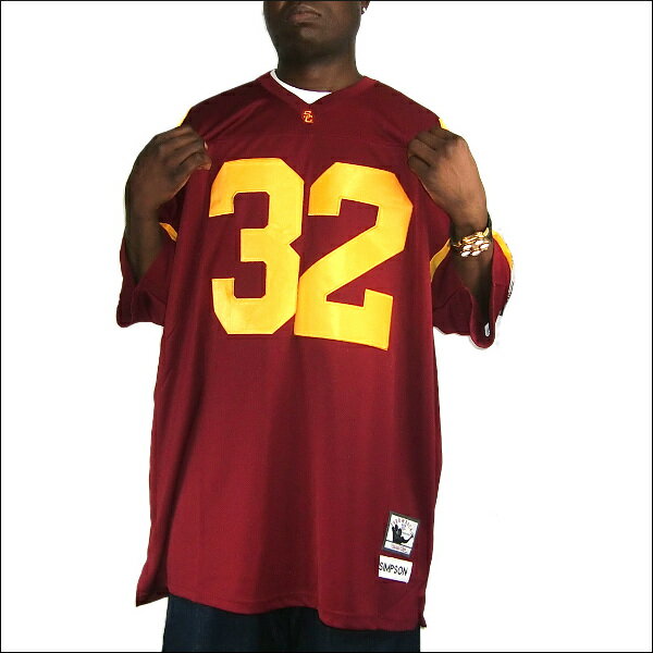 [全2色]USC TROJANS replica フットボールシャツ/nfl グッズ #32【O.J SIMPSON】