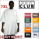 PRO CLUB (プロクラブ) 6.5オンスHEAVY WEIGHT(ヘビーウェイト)PROCLUB 無地/プレーン 半袖Tシャツ(S/S TEE)大きいサイズ メンズ　スノボー ウェアスノーボード インナー 作業着M 3L 4L 5L 7L 10L