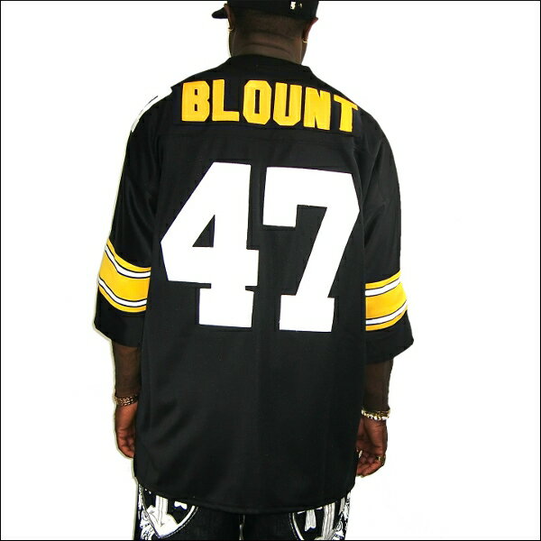 (全2色)PITTSBURGH STEELERS replica フットボールシャツ/nfl グッズ #47【MEL BLOUNT】