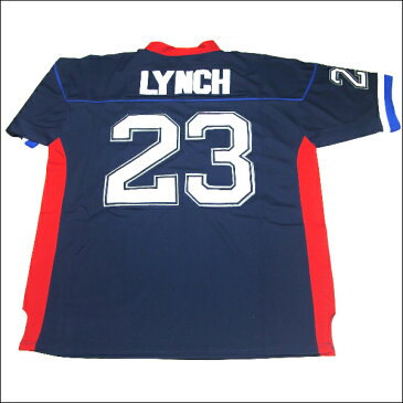 BUFFALO BILLS(バファロビルス) replica フットボールシャツ #23【MARSHAWN LYNCH】フットボールジャージ ゲームシャツ 大きいサイズメンズ メンズ大きいTシャツ ヒップホップ衣装 ダンス 衣装 ジャージ