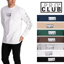 ロゴ【114】PRO CLUB (プロクラブ)ボックスロゴ ヘビーウェイト 【M〜2XL】3XL〜4XLもございますPROCLUB Box Logo 長袖無地/プレーン ロングTシャツ(L/S TEE)送料無料！大きいサイズメンズ スノボー ウェア スノーボード インナー M L LL 2L 3L 4L 5L