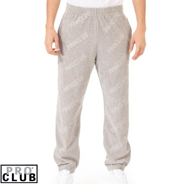 【11PC0407A】PRO CLUB　(プロクラブ)　TERRY CLOTH SWEAT PANT[あす楽]　モノグラム　パイル地 スウェットパンツ　ロゴ入り　タオル生地　ヒップホップ衣装　ダンス　衣装 PROCLUB　モノグラムロングパンツ　ロゴ パンツ　プロクラブパイル生地パンツ