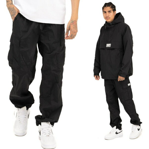 【15PC0506】PRO CLUB　METALLIC NYLON CARGO PANT(プロクラブ) メタリックカーゴナイロン パンツトラックパンツ　スポーツウエアーヒップホップ衣装　ダンス【S〜3XL】　Pro club PROCLUBナイロンパンツ　パンツ メンズ 大きいサイズ LL 2L 3L 4L 5L 6L