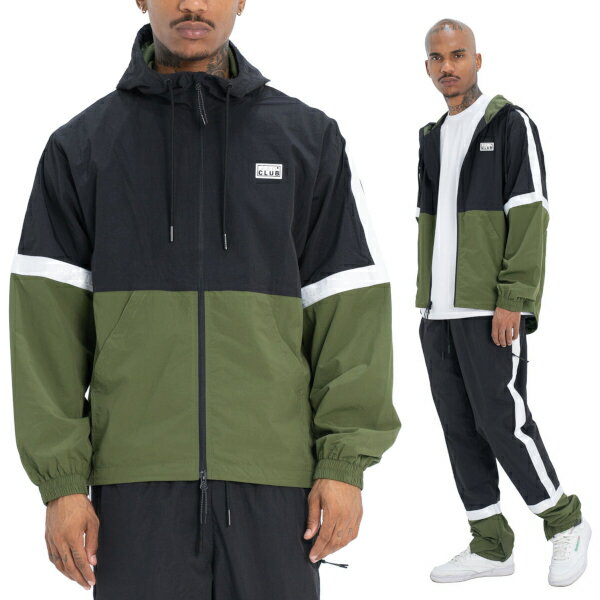 【11PC0303】PRO CLUB SYMMETRY TRACK JACKET (プロクラブ)　ナイロントラックジャケット　ヒップホップ衣装　ダンス　衣装　S〜3XL PROCLUBメンズアウター　ジャケットメンズ 大きいサイズ ジャケット LL 2L 3L 4L 5L