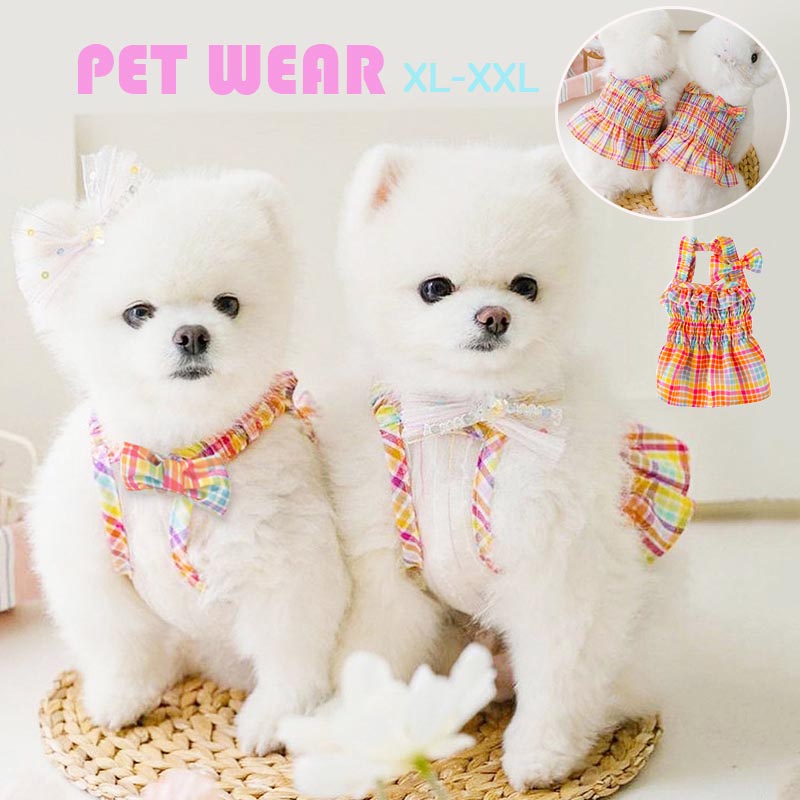 【pet328】新作ペット服 ワンピース スカート シンプル スタイル 犬猫ペット服 パステルカラー 中小型犬用品 デイリー服 ポイント5倍