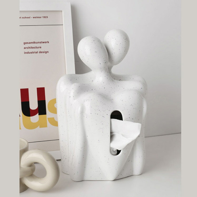 【groceries547】ハグ ティッシュケース 北欧アート オブジェ モダン 抽象彫刻 ホテル室内装飾 インテリア モダン ペア インテリア雑貨 オブジェ 送料無料 ポイント5倍 結婚祝い プレゼント 母の日 [2]