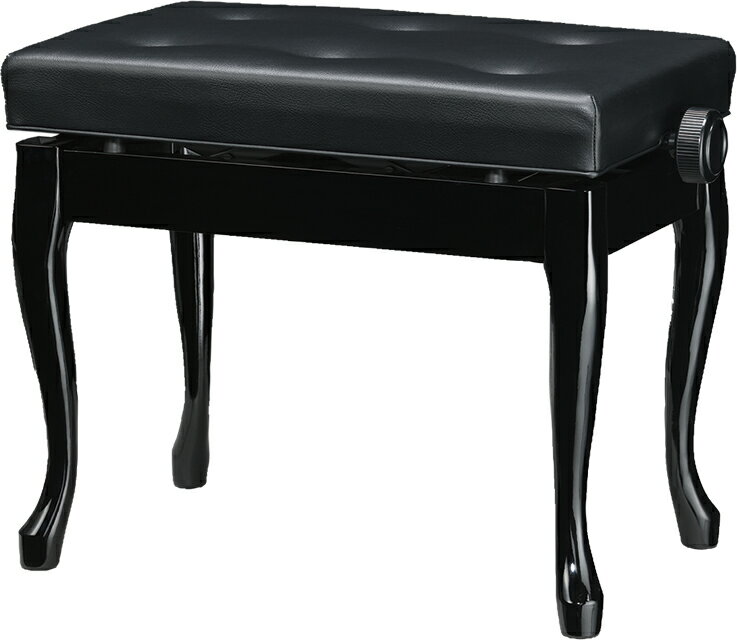 【its】日本製！ピアノ椅子 吉澤 Y-30N （黒色）優雅なチッペンデール猫脚（ネコ脚/ねこ脚/ネコ足/ねこ足）のサムネイル