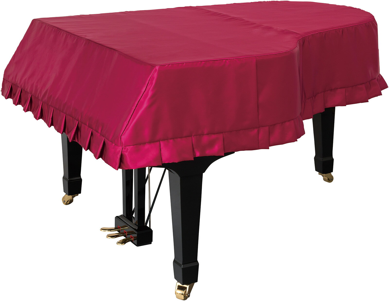 ◆適合 奥行160-170cm未満のピアノ※品番指定必要 (YAMAHA C1/C1L/C1X/G1B/G1E/GC1S/GC1SN） (KAWAI KG-1C/KG-1A/KG-1/KG-1N/RX-1/KA1/KA10/GE-30AT） (Boston GP-163) (DIAPASON D-164) (APOLLO A-20) などが奥行170cm未満のピアノとなります。 ※グランドピアノの奥行サイズは鍵盤先から屋根奥までのピアノ総奥行サイズ（カタログ寸法）です。 ◆SALE！ ◆スペック ♪全国の有名楽器店で注文販売されているピアノカバー専門ブランド「甲南」の高品質レギュラーライン商品です。 素材：表　アセテート100%（エンジ）　裏　綿ネル100%（エンジ） ◆オーダー グランドピアノカバーは、ピアノのメーカー＆品番（モデル名）をご指定頂き、カバーメーカーさんに保管されたピアノ品番ごとの屋根の型紙から生地を起こして都度縫製される受注生産品となります。 ●テキストボックスに以下の3項目をご記入下さい（必須）。 　　　メーカー 　　　品番 　　　製造番号 　（※C3Lは奥行180-190cm未満のカバーをお選び下さい） ●カバーメーカーさんに型紙のない外国製の珍しいピアノの場合は型紙作成と採寸が必要となりますので受注後に詳細をご案内させて頂きます。 ●グランドピアノは同じ品番でも製造番号（製造時期）によって形状が異なる場合があります。カバーはピアノ品番指定による受注生産品のため縫製取りかかり後はキャンセル・返品・交換はできませんので品番・製造番号が間違いないか充分ご確認下さい。 ※椅子カバーは別売りです。 ※縫製に5—15日ほどお時間を頂きます。（カバーメーカーさんの混み具合により変動いたします） ●カバー寄贈の名入れや特注仕様もご相談たまわります。 ピアノカバーに関するお問い合わせは経験豊富な当店へ！ イッツ・ア・ビューティフル・ミュージック楽天店 TEL 0749-62-5430までお気軽にご相談下さい！