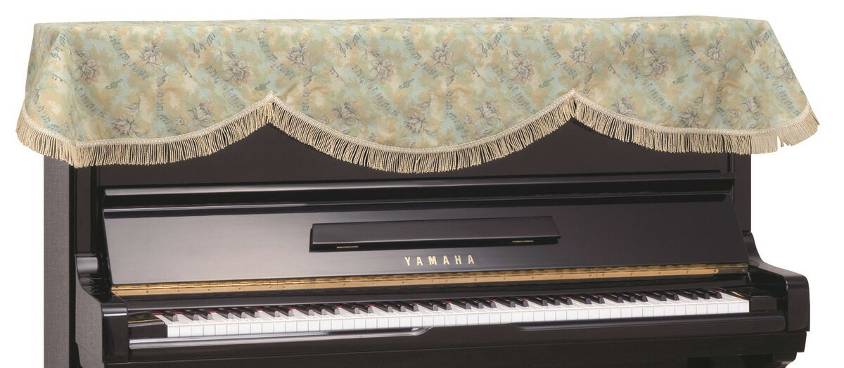 ◆サイズ 約191×68cm ◆スペック ♪全国の有名楽器店で注文販売されているピアノカバー専門ブランド「吉澤」の高品質レギュラーライン商品です。 品質：タテ ポリエステル100％ ヨコ ポリエステル アクリル混合 カラー：ブルーベージュ系 楽譜柄ジャガード織 ◆オーダー ※椅子カバー別売り。 ※縫製に5〜14日ほどかかります。 （カバーメーカー込み具合により変動） 適合サイズ、品番の調べ方、名入れや特注仕様など、、 ピアノカバーに関するお問い合わせは経験豊富な当店へ！ 　　　イッツ・ア・ビューティフル・ミュージック楽天店 　　　TEL 0749-62-5430までお気軽にご相談下さい！